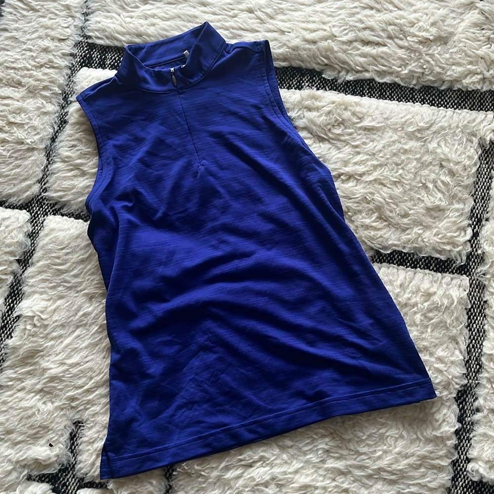 Adidas Collared Purple ClimaCool Tank Top